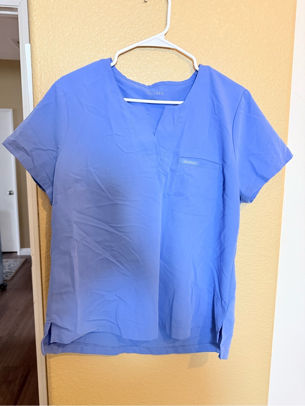 Jaanuu Women’s V-Neck Tunic Top in Periwinkle